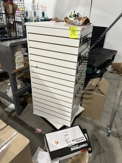 Rotating Slat Wall Merchandisers