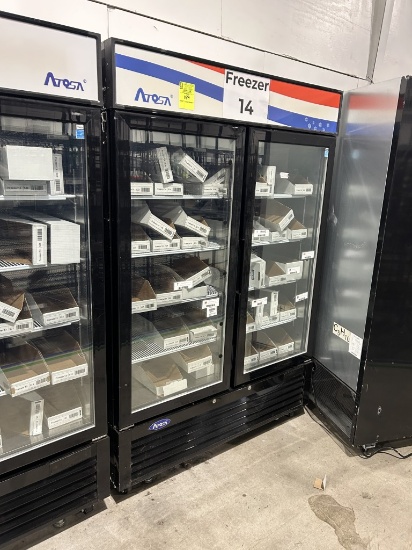 2021 ATOSA TWO GLASS DOOR SELF CONTAINED FREEZER