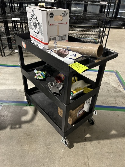 18IN X 35IN PLASTIC UTILITY CART