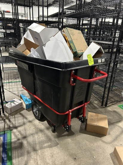 RUBBERMAID 25IN X 55IN PLASTIC TRASH HOPPER
