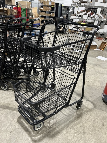 SMALL TWO-BASKET SHOPPING CARTS