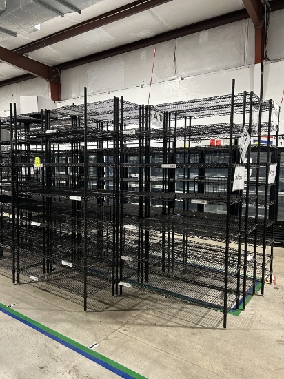 48in X 18in X 86in Black Uline Racks