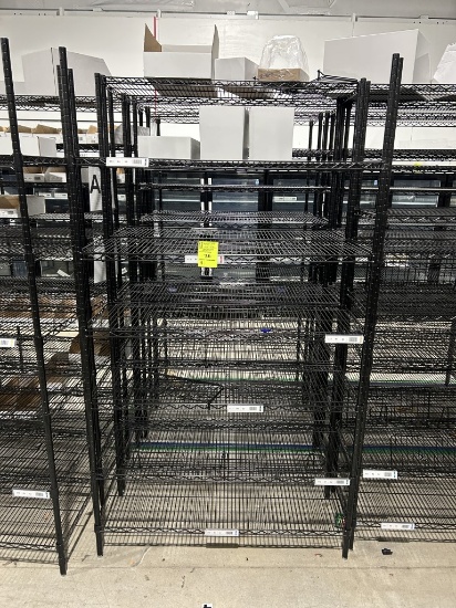48in X 18in X 86in Black Uline Racks