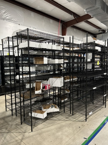 48in X 18in X 86in Black Uline Racks