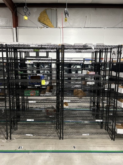 48in X 18in X 86in Black Uline Racks