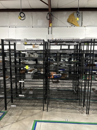 48in X 18in X 86in Black Uline Racks
