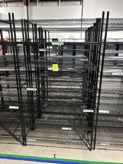 48in X 18in X 86in Black Uline Racks
