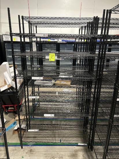 48in X 18in X 86in Black Uline Racks