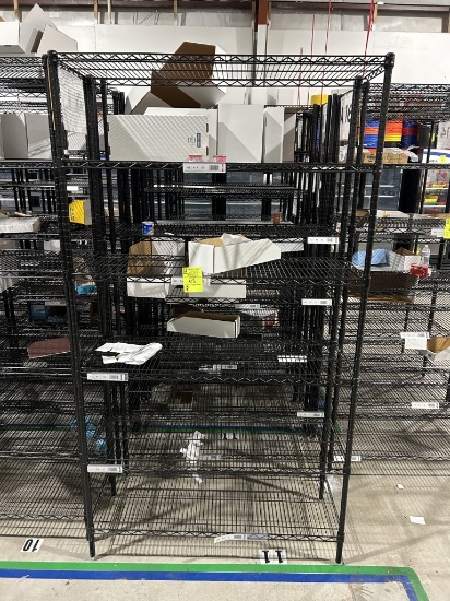48in X 18in X 86in Black Uline Racks