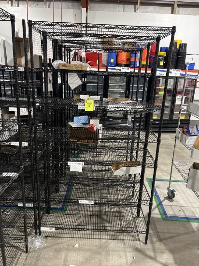 48in X 18in X 86in Black Uline Racks