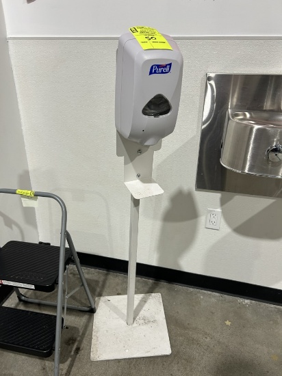 PURELL SANITIZER DISPENSER ON STAND