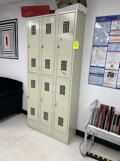 6 Tall Door Employee Locker System
