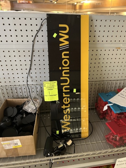 WESTERN UNION LIGHTED SIGN