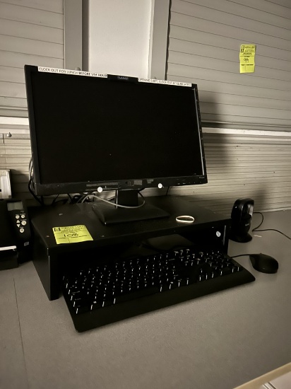 THIN CLIENT PC W/ PLANAR MONITOR, KEYBOARD, MOUSE, BARCODE SCANNER