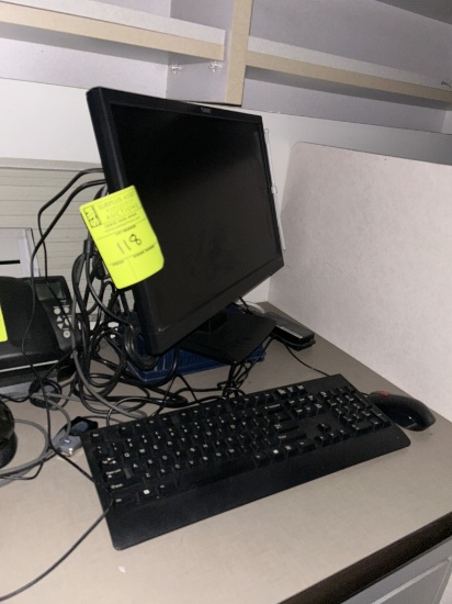 THIN CLIENT PC W/ PLANAR MONITOR, KEYBOARD, MOUSE, BARCODE SCANNER