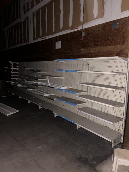 21FT OF LOZIER WALL SHELVING