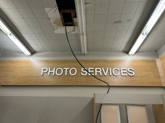 PHOTO SERVICES WALL LETTERING