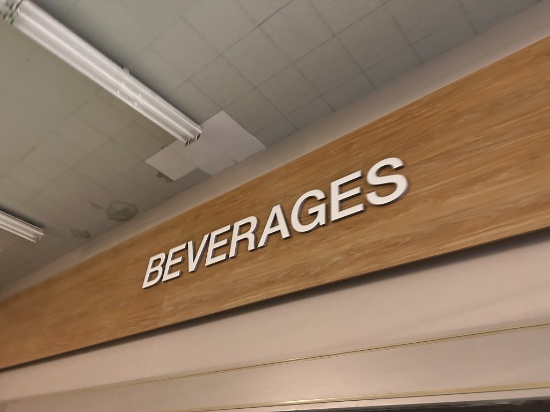 Beverages Wall Lettering
