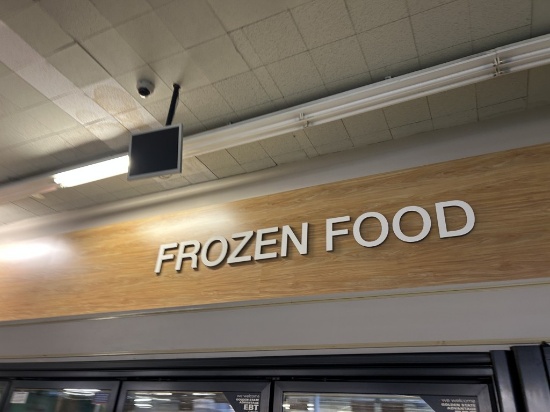 Frozen Food Wall Lettering