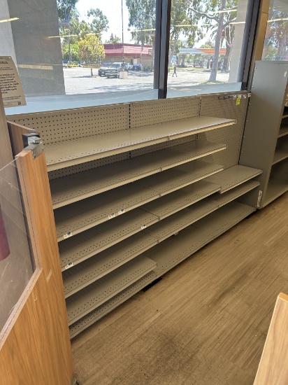 17FT OF LOZIER WALL SHELVING