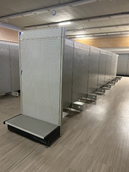 28FT OF LOZIER GONDOLA SHELVING