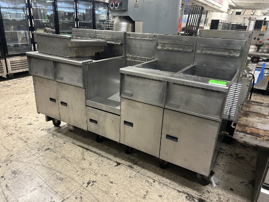 PITCO NATURAL GAS 4 BAY FRYER