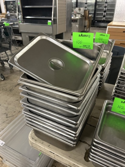 COMMERCIAL STAINLESS STEEL STEAM TABLE PANS
