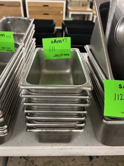 COMMERCIAL 3 QT STAINLESS STEEL STEAM TABLE PANS