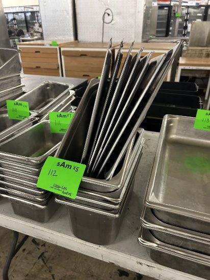 WINCO 6 QT STAINLESS STEEL STEAM TABLE PANS