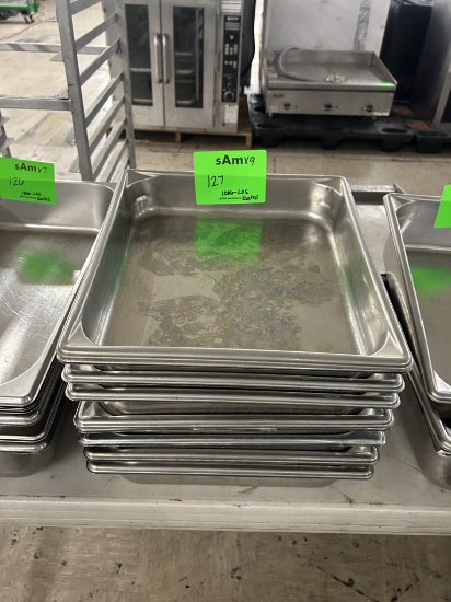 1/2 SIZE STAINLESS STEEL STEAM TABLE PANS