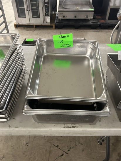 1/2 SIZE STAINLESS STEEL STEAM TABLE PANS