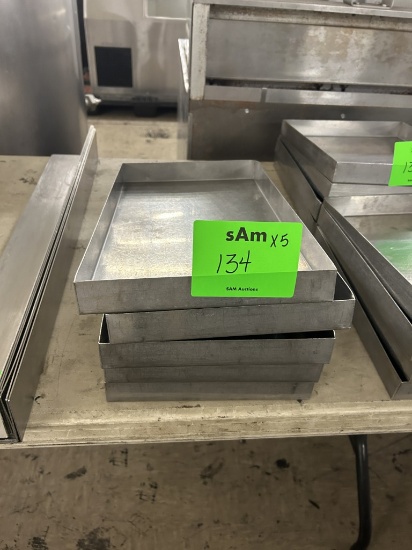 STAINLESS STEEL MEAT/DELI SERVICE CASE TRAYS
