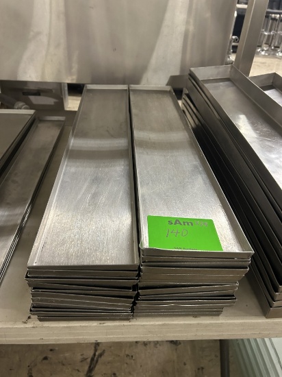 STAINLESS STEEL MEAT/DELI SERVICE CASE TRAYS