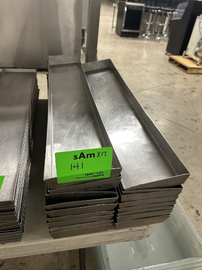 STAINLESS STEEL MEAT/DELI SERVICE CASE TRAYS