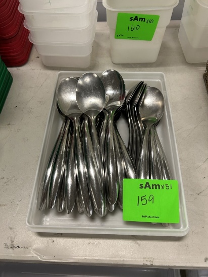 STAINLESS STEEL SERVING SPOONS