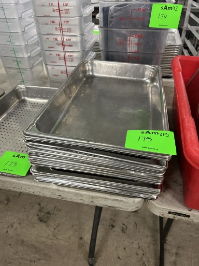 FULL SIZE STAINLESS STEEL STEAM TABLE PANS
