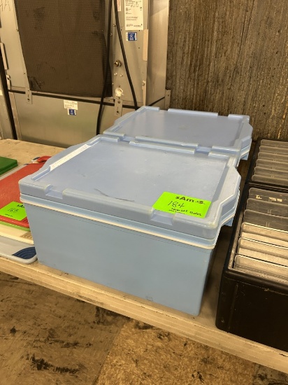 PLASTIC TOTES W/ LIDS