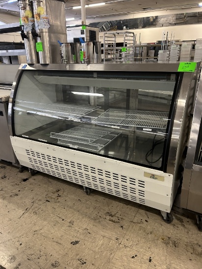 COOLER DEPOT SELF CONTAINED CURVED REFIGERATED DISPLAY CASE