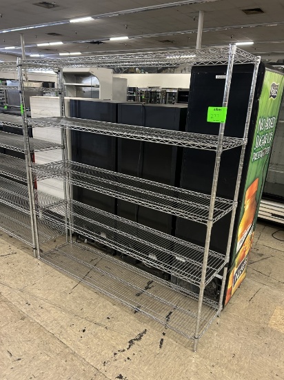 6’ 5 TIER CHROME WIRE RACK