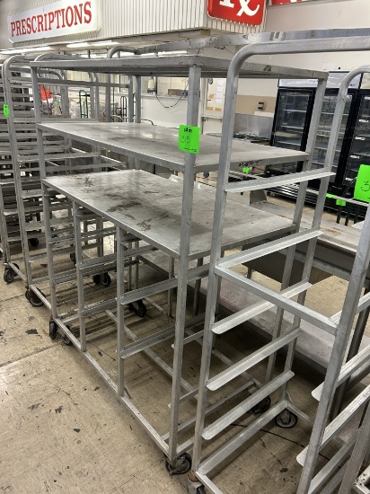 HEAVY-DUTY ALUMINUM COOLER/FREEZER STAGING RACK