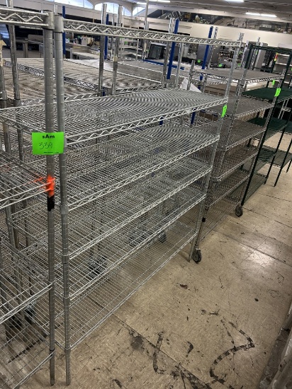 5’ 6 TIER WIRE STORAGE RACK
