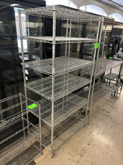 35 1/2” 6 TIER WIRE STORAGE RACK