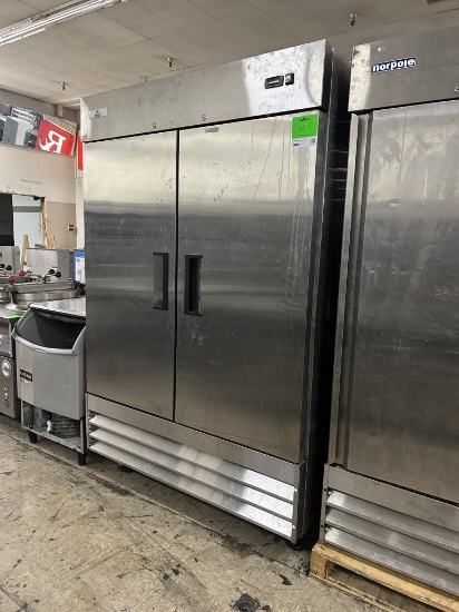 COOLER DEPOT STAINLESS STEEL 2 DOOR REACH IN FREEZER
