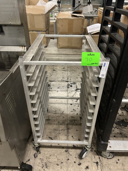 HALF-SIZE 10 SLOT ALUMINUM SHEET PAN RACK