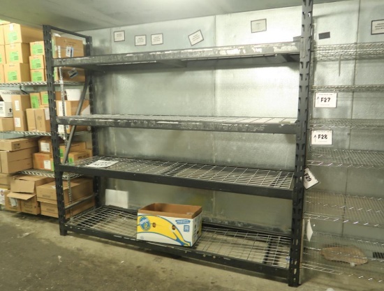 warehouse rack w/ wire shelves