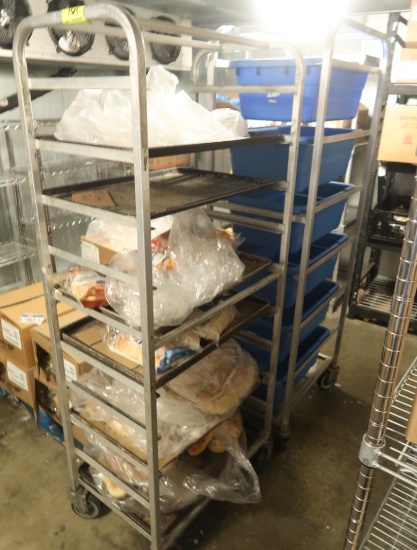 tub rack & sheet pan rack (side load), on casters