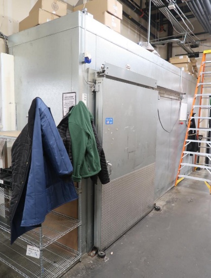 walk-in freezer, including door & refer coils