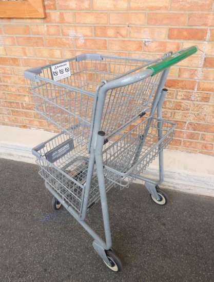 two-tier shopping carts