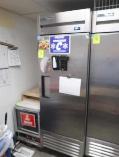 True single door stainless freezer