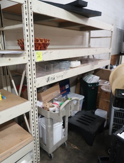 warehouse shelving, 1) section